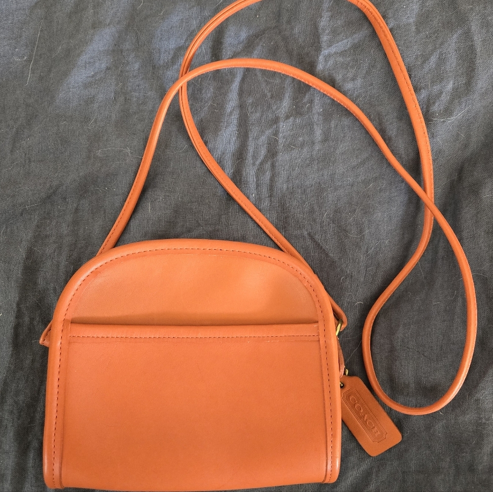 Coach Abbie 9017 Orange Tangerine Mandarin Mini Bag Purse Vintage Has Hangtag